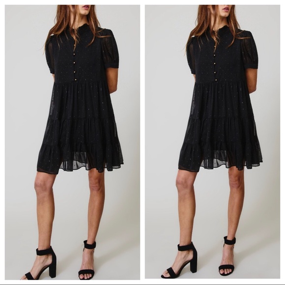 ✨RESTOCK ✨Fabulous Lurex Jacquard Swiss Dot Dress - Picture 2 of 5